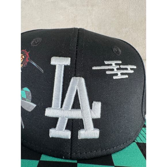 Los Angeles Dodgers Demon Slayer Snapback Hat Anime Adjustable Baseball Cap NEW - Picture 9 of 11